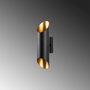 Opviq Cut - 11810 Lámpara de pared negro y dorado
